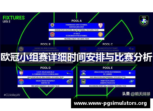 欧冠小组赛详细时间安排与比赛分析 欧冠小组赛详细时间安排与比赛分析